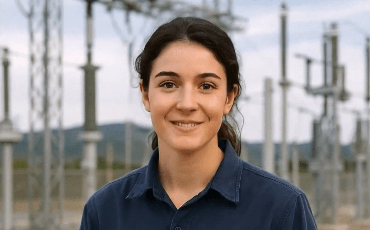 Professional at electrical utility facility